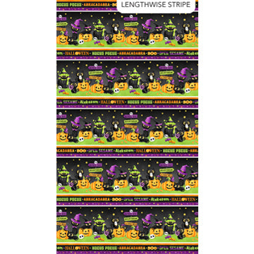 Double Bubble Kitty Trouble - Black Multi Border Stripe