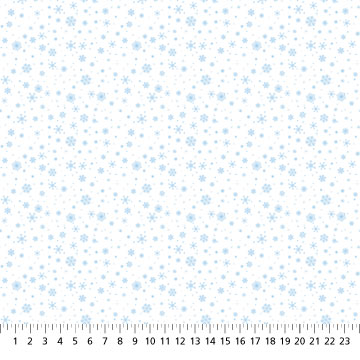Winter Sports - White Multi Snowflakes
