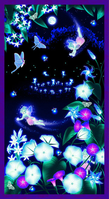 Magiic Moon Garden - Black/Multi Moon Garden Panel