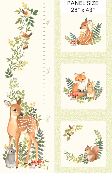 Woodland Babes - Cream Multi Growth Chart