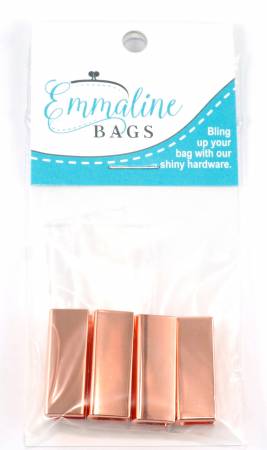 1" Rose Gold Strap End Caps - Package of 4