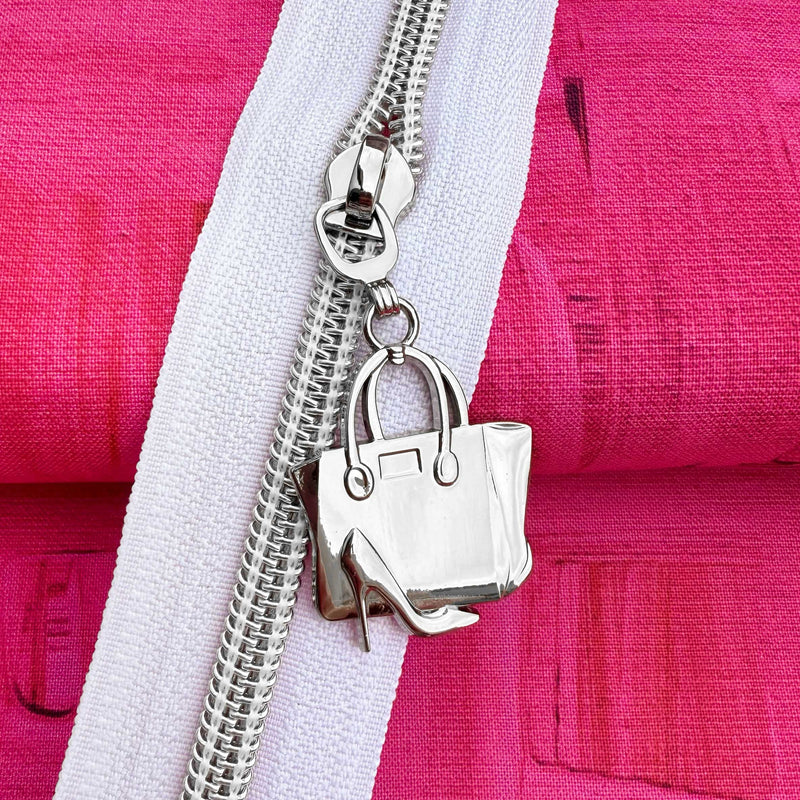 Nickel Purse and High Heel for