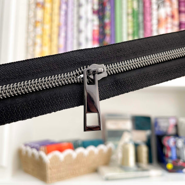 Gunmetal Duchess Pulls for #5 Zipper Tape - Package of 5