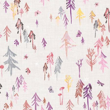 Forest Glades - Dark Pink Trees