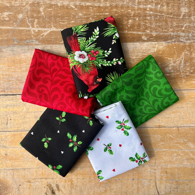 Fat Quarter Bundle - Cardinal Christmas
