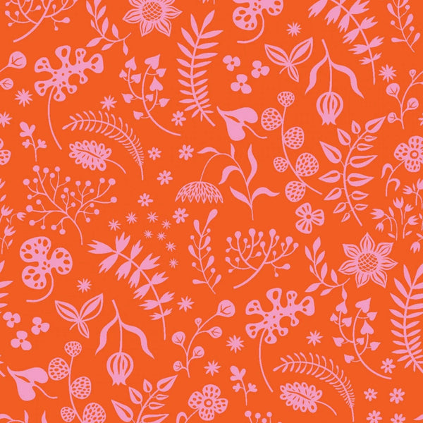 Sleepy Time - Dark Orange Floral