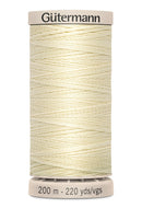 Gütermann Hand Quilting Cotton Thread 200m/219yds Light Pearl