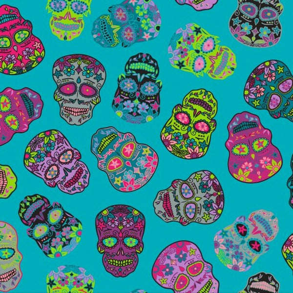Sugar Skulls - Teal