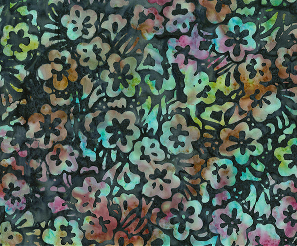 Watercolor Floral - Charcoal