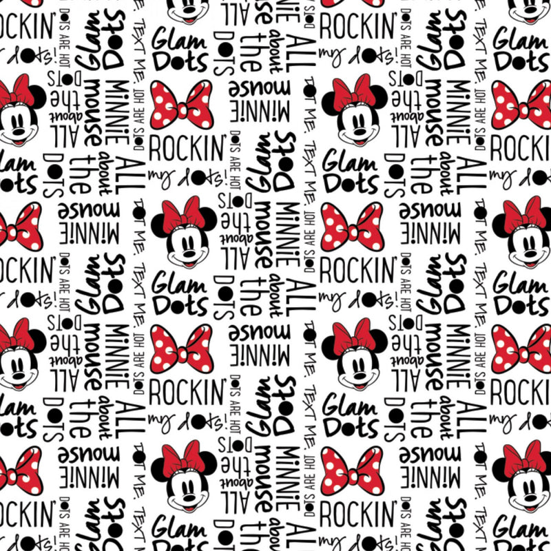 Disney Minnie Mouse Dreaming in Dots - All About Dots White