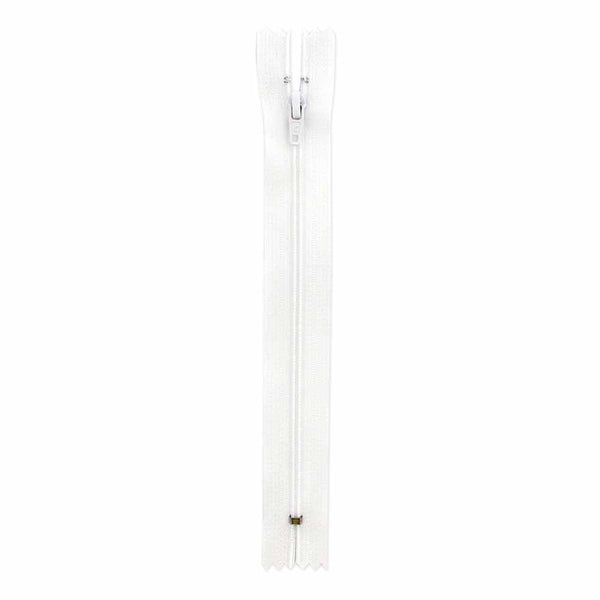 Light Weight Closed End Zipper 18cm (7″) - White