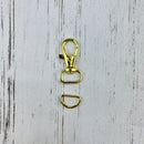 1/2 inch Swivel hook - Gold
