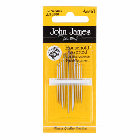 Household Assorted Hand Needles 12ct