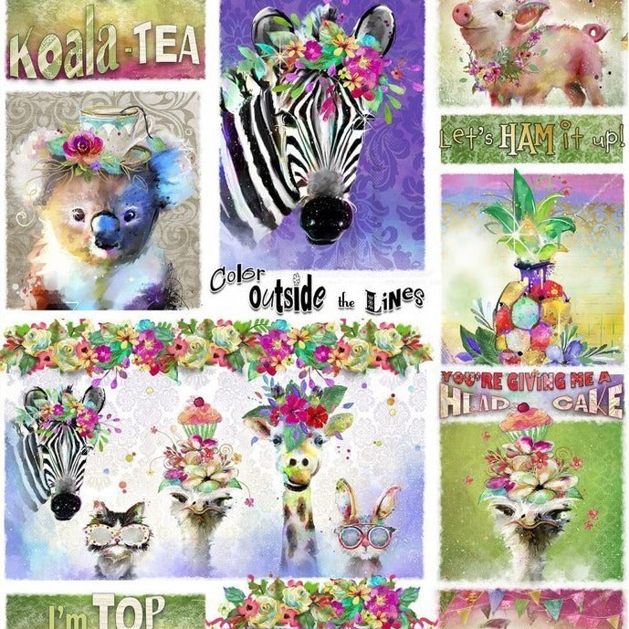 Party Animals - Animal Collage