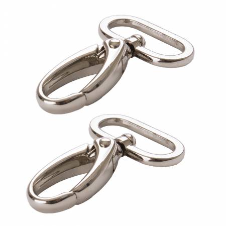 Two - 1" Swivel Hooks Nickel